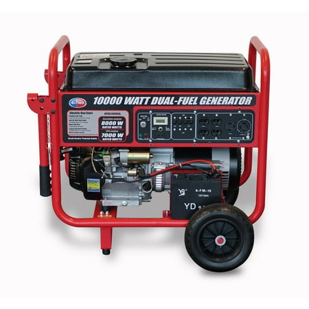 All Power America 10000 Watt Dual Fuel Generator APGG10000GL, 10000W Gas/Propane Portable Generator with Electric Start, EPA Certified