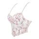 thumbnail image 3 of Faja reductora de cintura para mujer con estampado de girasoles, tirantes de encaje y vendaje frontal, corsé con tirantes, camiseta sin mangas para mujer, 3 of 8