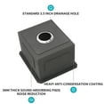 thumbnail image 6 of 17 Inch Undermount Sink - 17"x19"x10" 16 Gauge Single Bowl Kitchen Sink 10 Inch Deep Bar/Prep Sink Basin, 6 of 10