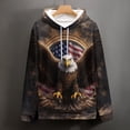 thumbnail image 5 of LAOLIUSN Funny American Flag Eagle Hoodie USA Bald Eagle Graphic Sweatshirt S-4XL, 5 of 7