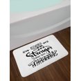 thumbnail image 2 of Your are Stronger than You Think Bath Mat, Modern Motivation Words with Floral Hand Drawn Branch, Plush Bathroom Decor Mat with Non Slip Backing, 29.5" X 17.5", Black and White, by Ambesonne, 2 of 2