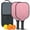 Black-4, variant on Pickleball Paddles Set Of 2, Fiberglass Surface, Sweet Candy Print, 4 Balls & Bag