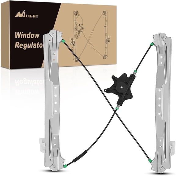 Nilight Power Window Regulator Front Driver Side, OE Replacement for Chrysler Town Country 2008-2016 - Direct Fit