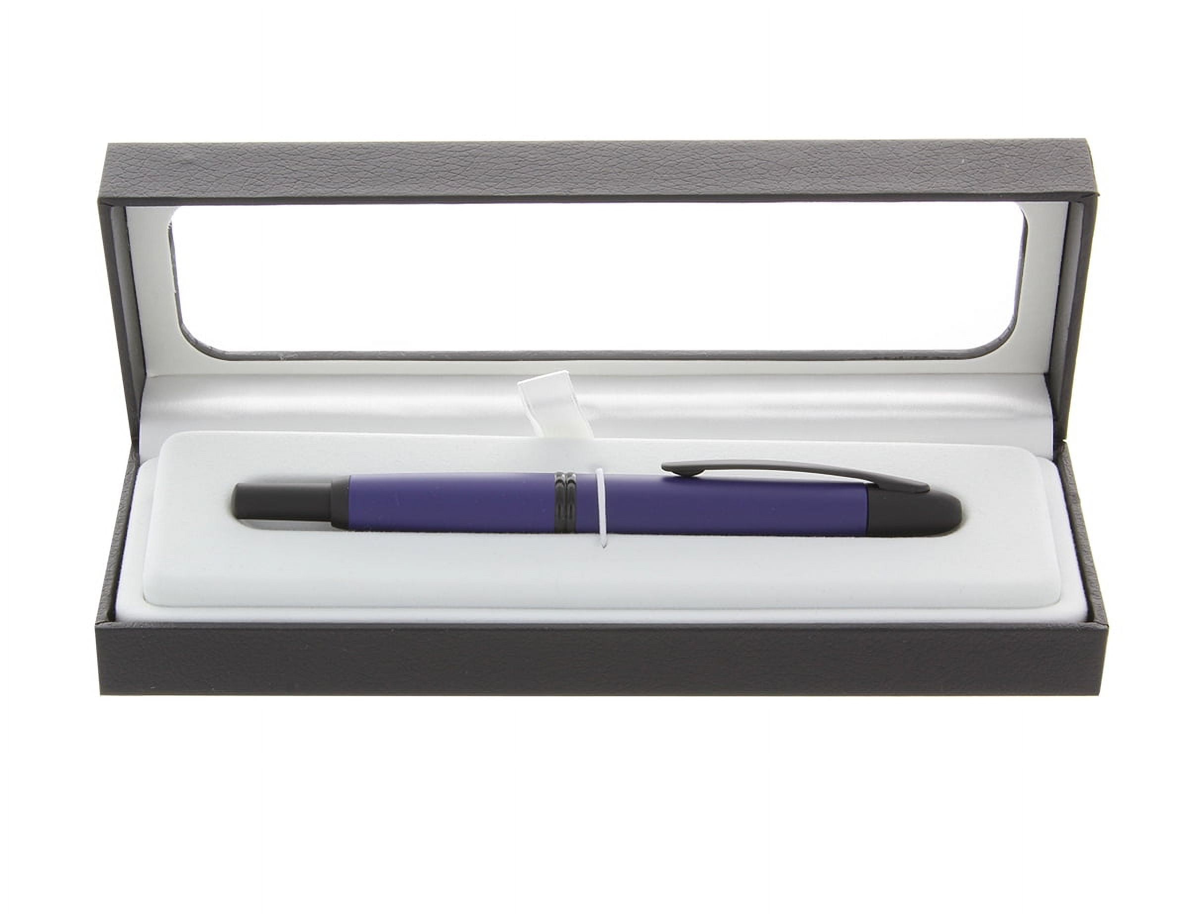 Pilot Vanishing Point Collection Fountain Pen - Matte Blue & Black Accents - Extra Fine Point
