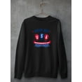 thumbnail image 3 of 4Th Of July Usa Balloons Sweatshirt Men -Image by Shutterstock, Male x-Large, 3 of 4