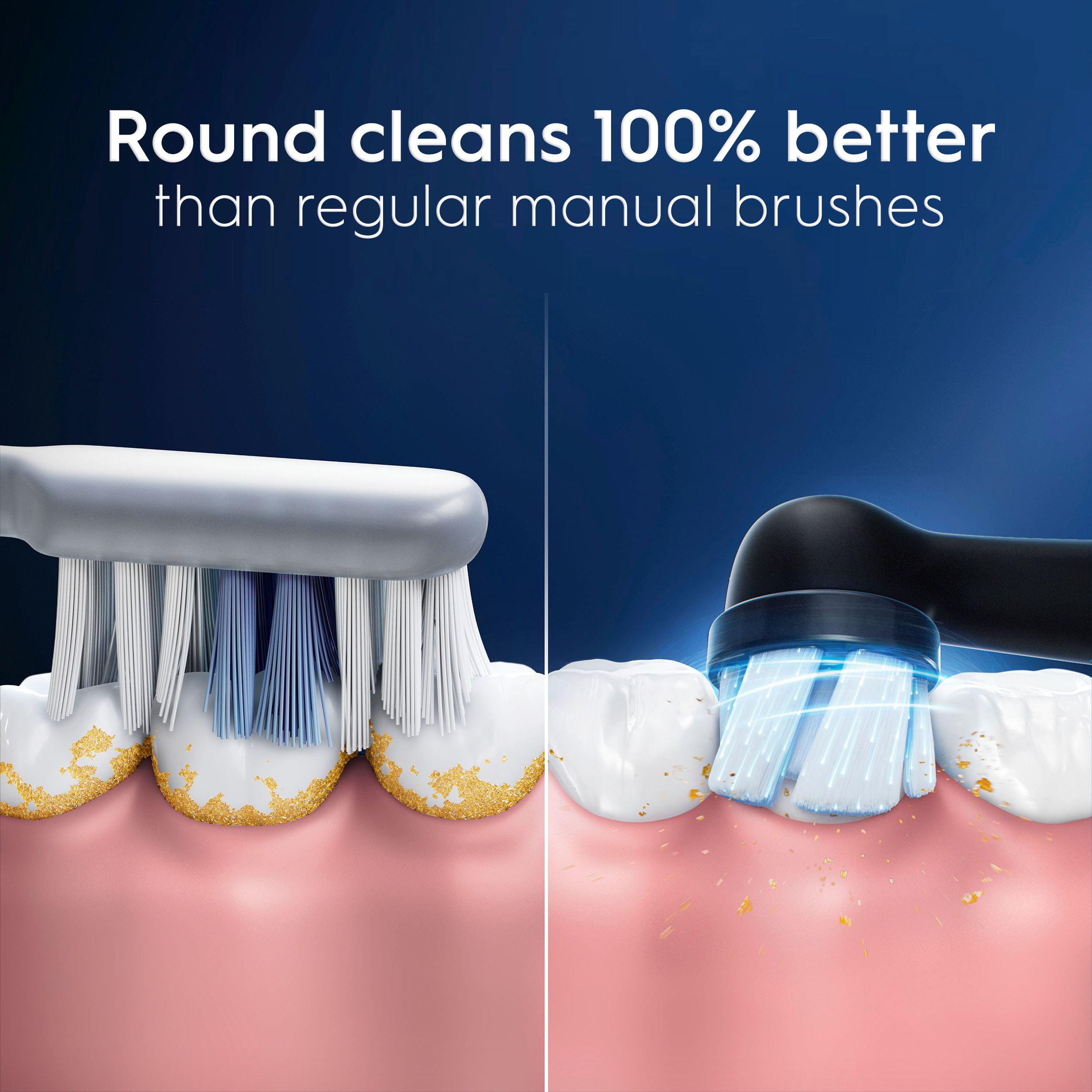 Oral-B iO Gentle Care Replacement Heads, Electric Toothbrush Brush Heads, Black, 2 Count