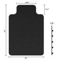 thumbnail image 3 of GPED Office Chair Mat for Carpet, 45" x 53" Carpet Protector Mat, Sturdy Carpet Chair Mat with Studs for Office, Home and Gaming Floor（Black）, 3 of 8