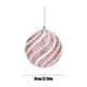 thumbnail image 3 of Pack de 2 Adornos Navideños para Árbol | Bolas Colgantes de 8 Cm con Nieve y Cuentas | Decoraciones de Plástico En Dorado, Blanco, Rosa y Azul | Decoración Festiva para Las Fiestas, 3 of 6