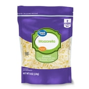 Great Value Low-Moisture Part-Skim Mozzarella Shredded Cheese, 8 oz Bag