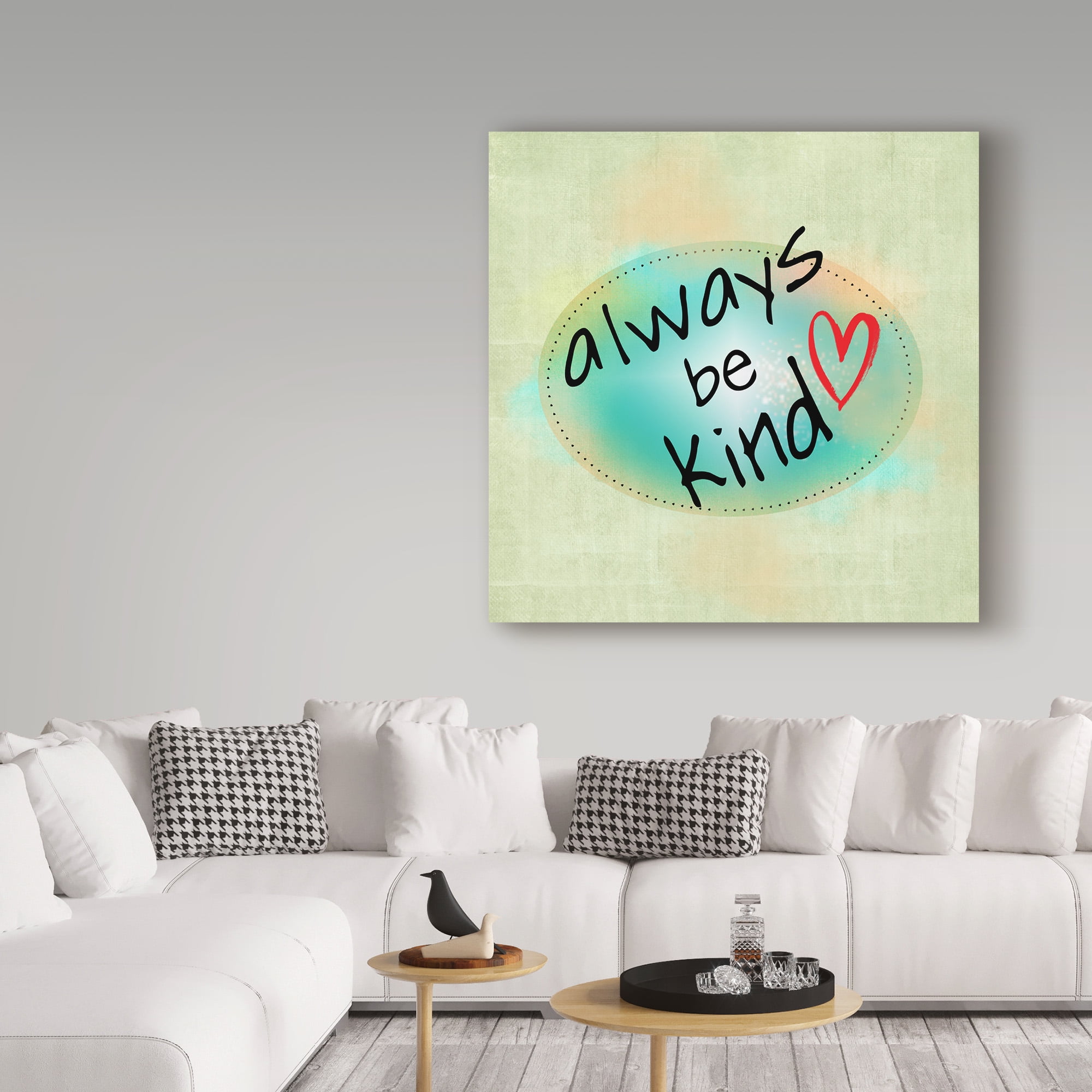 Trademark Fine Art 'Always be Kind' Canvas Art by ALI Chris