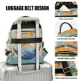 thumbnail image 3 of FORMRS Mini Backpack Purse for Women Travel Daypack Casual Shoulder Bag, Blue Goldfish Bowl, 3 of 7