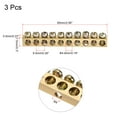 thumbnail image 2 of Barra de tierra terminal Uxcell bloque de tornillo barrera latón 10 posiciones 65mmx5.5mmx7.5mm para distribución eléctrica 3 paquetes, 2 of 5