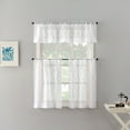 thumbnail image 6 of No. 918 Tina Geometric Clipped Semi-Sheer Rod Pocket Kitchen Curtains, 54"x36", 6 of 8
