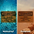 thumbnail image 6 of (2 Pack) Danger Overhead Powerline Max Vehicle Height OSHA Warning Sign 24 Inch X 18 Inch Indoor / Outdoor Rust-Free Aluminum Metal Signs for Workplace, Workshop, and Construction Site, 6 of 8