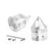 thumbnail image 5 of Cubiertas De Tuercas Auto Partes Delantera Hub Bearing Assembly Compatible Con Softail XL883 XL1200 Plata Baoblaze Cubierta de tapa de la tuerca del eje de la rueda delantera, 5 of 8