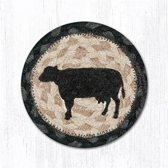 Capitol Importing 31-IC459CS 5 x 5 in. Cow Silhouette Printed Round Coaster