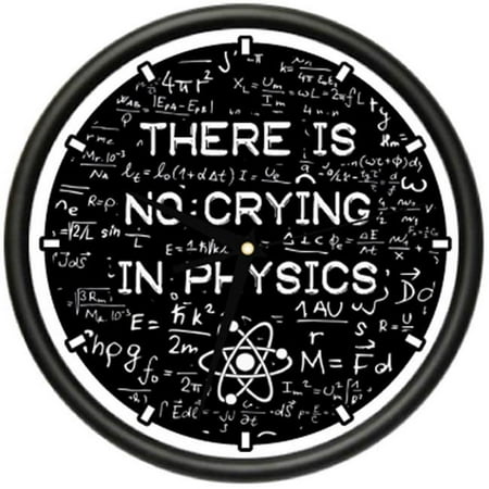 SignMission CL-PHYSICS 10 in. dia. Physics Wall Clock