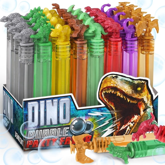 Bubble Wands MAPIXO Dinosaur, paquete de 32 unidades, para regalos de fiesta para niños