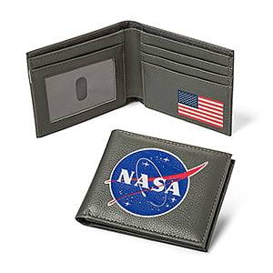 Metallic Wallet NASA Gift NASA Wallet BiFold Wallet NASA Accessory 