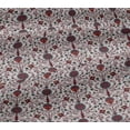 thumbnail image 5 of oneOone Cotton Jersey Maroon Fabric Florals Quilting Supplies Print Sewing Fabric By The Yard 58 Inch Wide, 5 of 6