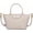 White, variant on PU Woven Embossed leather Women's top Handle Handbag Crossbody Purse, Purse Tote Bag with Adjustable Strap