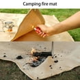 thumbnail image 4 of SSZMDLB under $5 Fire Pit Mat, Fireproof Outdoor Wood Stove Hearth Pad, Camping BBQ Mat with Fire Retardant for Decks Patio Campsite Protection, Heat Resistant Material, 4 of 6