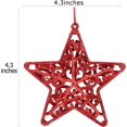 thumbnail image 3 of 2 Pieces 4.7 Inches Valentine'S Day Star Ornament Hanging Five-Pointed Ornament Plastic Valentine'S Day Star Decoration For Valentine'S Day Party Favors (Red), 3 of 7