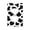 Duplex, variant on Black And White Cow Skin Print Light Switch Cover Decorator No Device Blank Wall Plate 1-Gang Receptacle Outlet Decor