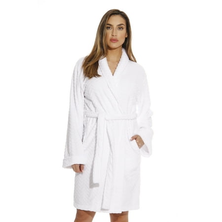 

Just love Women s Kimono Robe / Bath Robe - Lightweight and Comfortable (White Medium Regular)