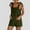 Army Green, variant on POROPL Shorts for Women Fashion Loose Wide Leg Shorts with Pockets Lace-Up Jumpsuit Short