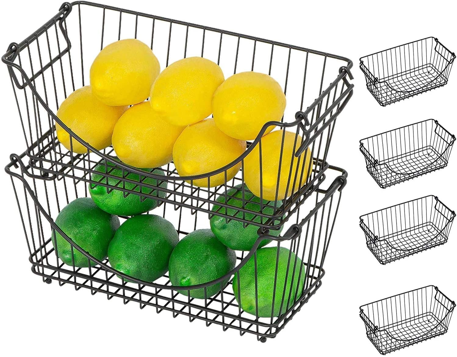 Smart Design Stacking Baskets Organizer Medium (12.63 x 5.5 Inch