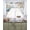 White Blue Teal, variant on Beach Coastal Swag Curtains for Living Room/Bedroom Windows, Summer Nautical Coral Shell Botanical Kitchen Curtains and Valances Set 36 Inch Length, Light Filtering Swags Valance Curtain Panels