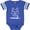 Football Blue and White, variant on Inktastic Husky Sled Dog Mush Boys or Girls Baby Bodysuit