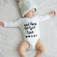 thumbnail image 3 of And Then There Were Five Baby Summer Romper Long Sleeve Neutral Newborn Clothes White Baby Boy Clothes Bodysuits, 3 of 5