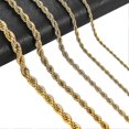 thumbnail image 1 of Collar de cadena de cuerda de acero inoxidable Yuxing 4 mm, 1 of 5
