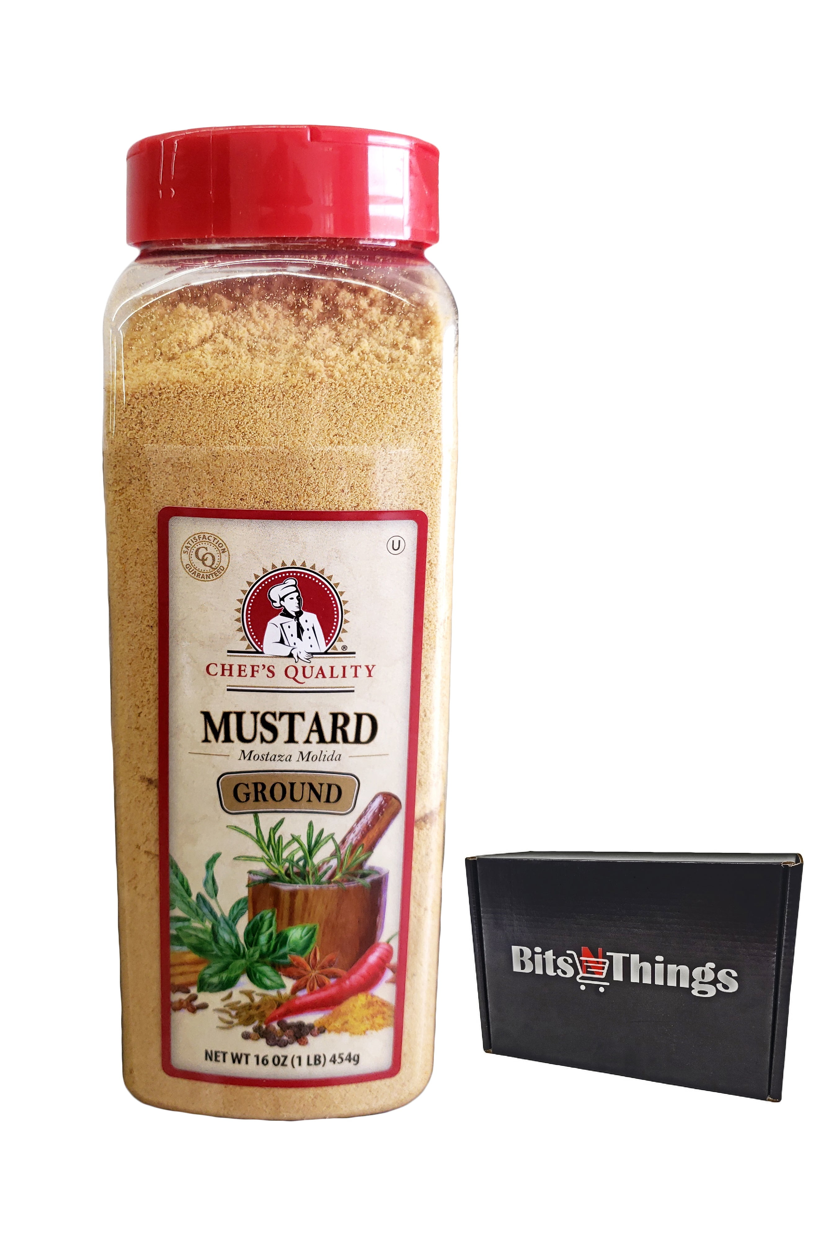 Chef's Quality Premium Ground Dry Mustard Seed Powder 16 oz Pack of 1