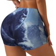 thumbnail image 3 of Athletic Shorts for Women, Snow Mountain Gorilla Seam Womens Shorts High Waisted Sport Running Workout Gym, 3 of 8