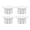 White, variant on M Buder 4PCS Cable Pass Through Grommets Cord Sleeves for Rectangular Satellite V2 Replacement Cable Ethernet Adapter Wall Routing Sleeve Black 1 inch / 25.4 mm[cite: 1]