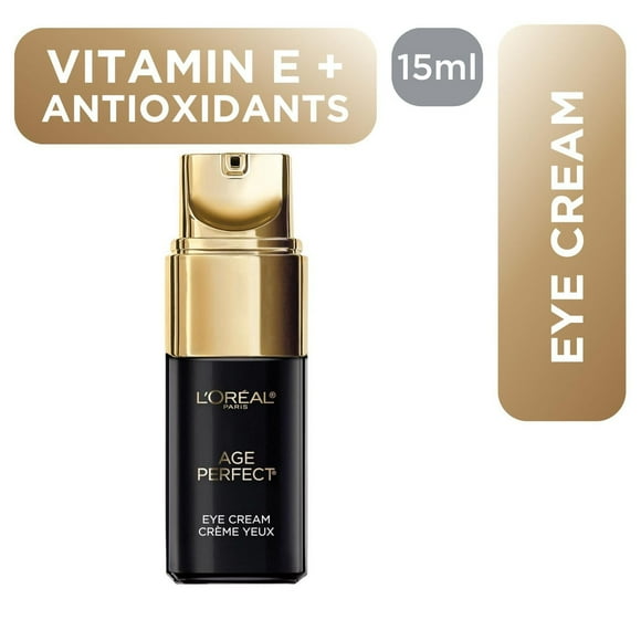 L'Oréal Paris Eye Cream, Age Perfect Cell Renewal, with Antioxidant Recovery Complex, Target 5 Visible Signs of Aging: Dark Circles, Crow’s Feet, Bags, Puffiness, Crepey Lids, Skincare, 15 ml