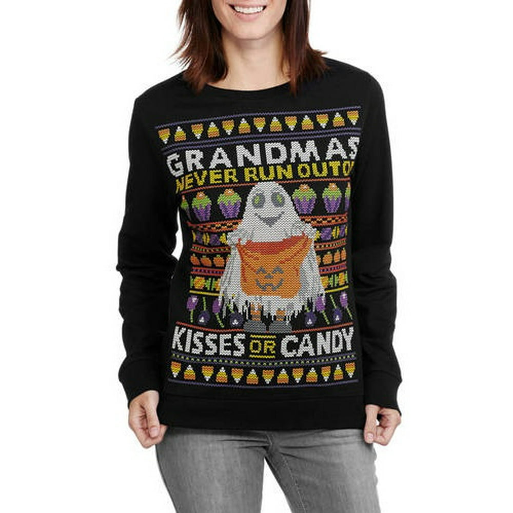 Women's "Celebrate the Season" Halloween Graphic Sweatshirt Walmart