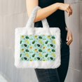 thumbnail image 6 of Cauagu Avocado Flowers And Leaves Pattern Women's Plush Tote Bag,Soft Underarm Bag Ladies Fluffy Shoulder Bag Plush Handbag Women Furry Tote Bag for Autumn and Winter, 6 of 7
