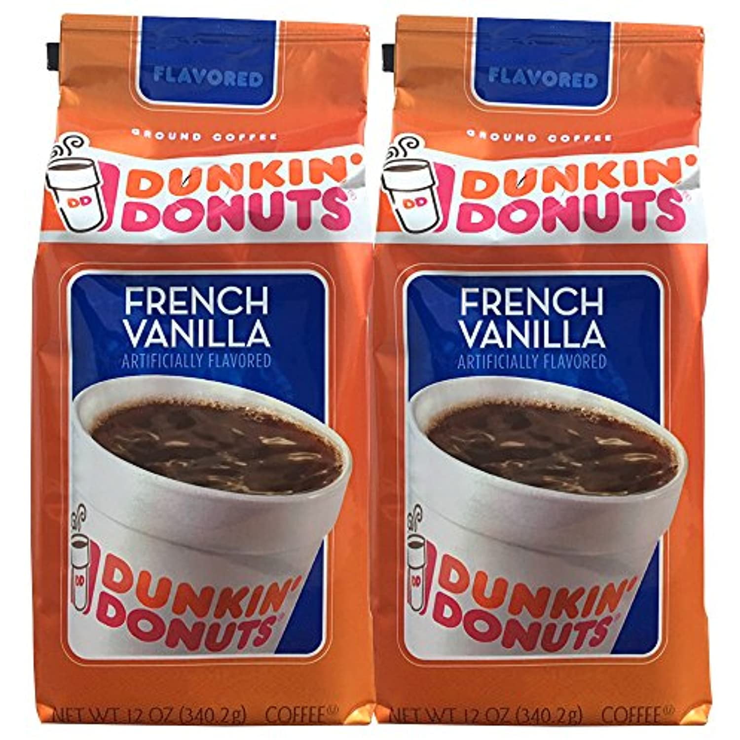 Dunkin Donuts French Vanilla Ground Coffee (Pack Of 2)