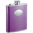 thumbnail image 1 of Flacon en Acier Inoxydable Satiné Violet 6oz Liquor Hip, 1 of 1