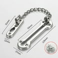 thumbnail image 2 of IFANLANDOR Safety Security Door Lock Stainless Steel Chain 1Set For Ventilation, 2 of 4