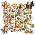 thumbnail image 6 of 35pcs Funny Animal Stickers Cartoon Stationery Stickers Monkey Kids Stickers for Laptops Phones Suitcases, 6 of 9
