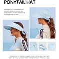 thumbnail image 3 of Sun Hats for Women UV Protection Wide Brim 2 in 1 Zip-Off Visor Summer Beach Hat Womens Packable Golf Hat, 3 of 6