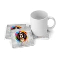 thumbnail image 3 of Watercolor Drip English Springer Spaniel Pop Art Colorful Portrait Artwork Set of 4 Stone Coasters Springers Dog Lover Gifts 4x4in Absorbent Soapstone Coaster - 01009, 3 of 5