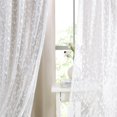 thumbnail image 3 of Flowpartex Beige White Mix Matched Full Blackout Curtains with Lace Leaf Sheer 4 Window Sheer Panels for Modern Bedroon Living Room Decor, 52" W x 95" L, 3 of 9