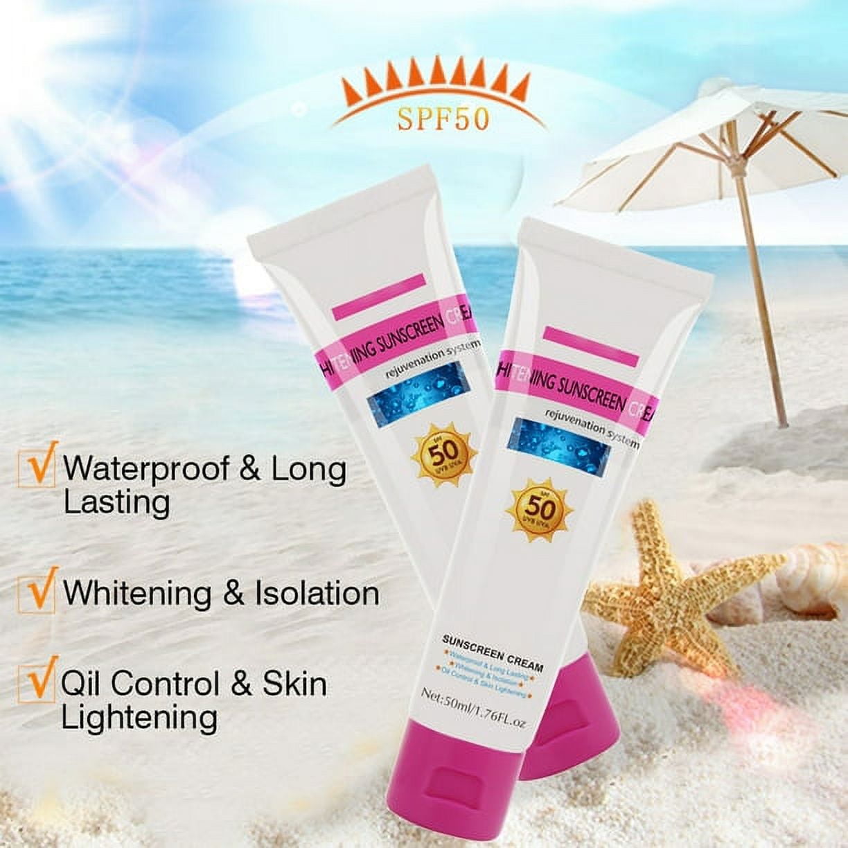 Guanjing Kojic acid whitening sunscreen cream