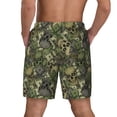 thumbnail image 4 of Goofa Green Skulls Printed Men's Swim Trunks Board Shorts Quick Dry Mens Swimming Trunks with Compression Liner,Breathable Fit Hawaii Beach Shorts-X-Large, 4 of 9